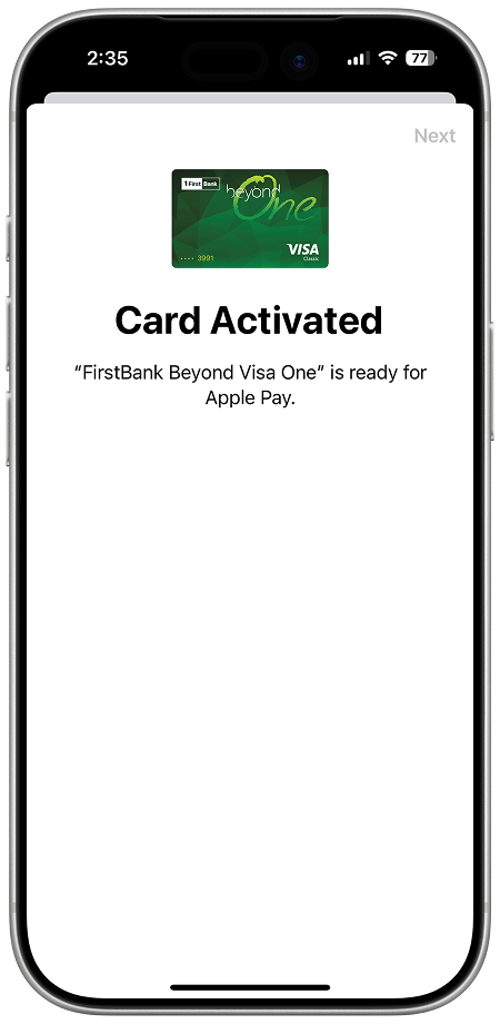 Steps how to add card on the Apple Wallet