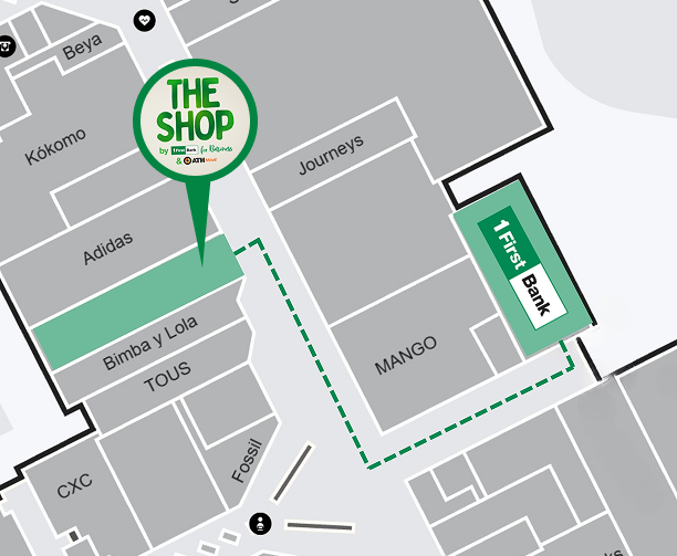 The Shop Map location