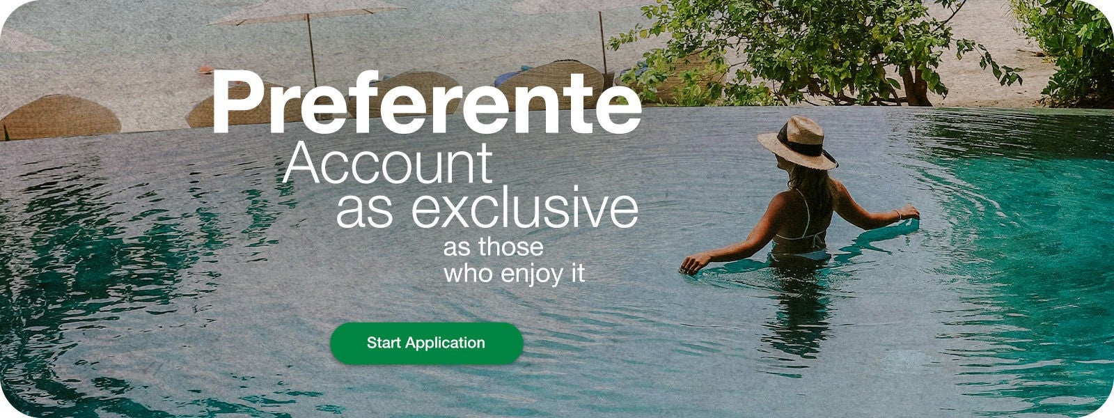 Woman enjoying in a pool