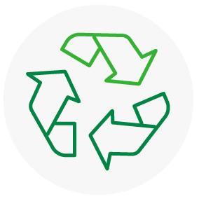 Vector de símbolo de reciclaje