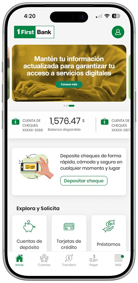 Pasos de como agregar las  tarjetas a tu Banca Digital