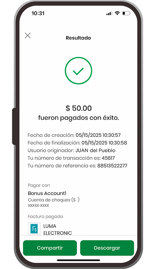 Tu Banca Digital Funcionalidades